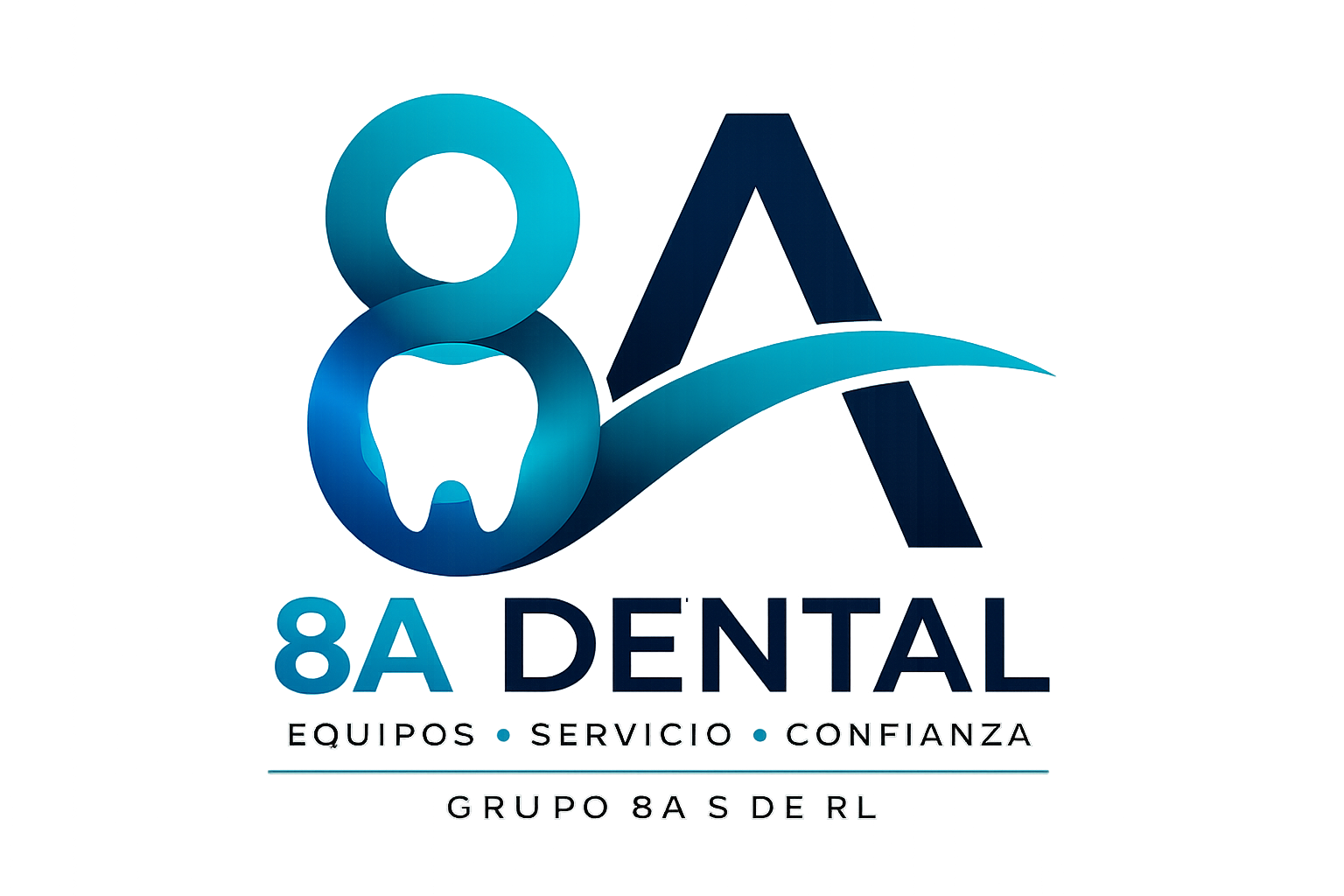 Logo oficial de 8A Dental